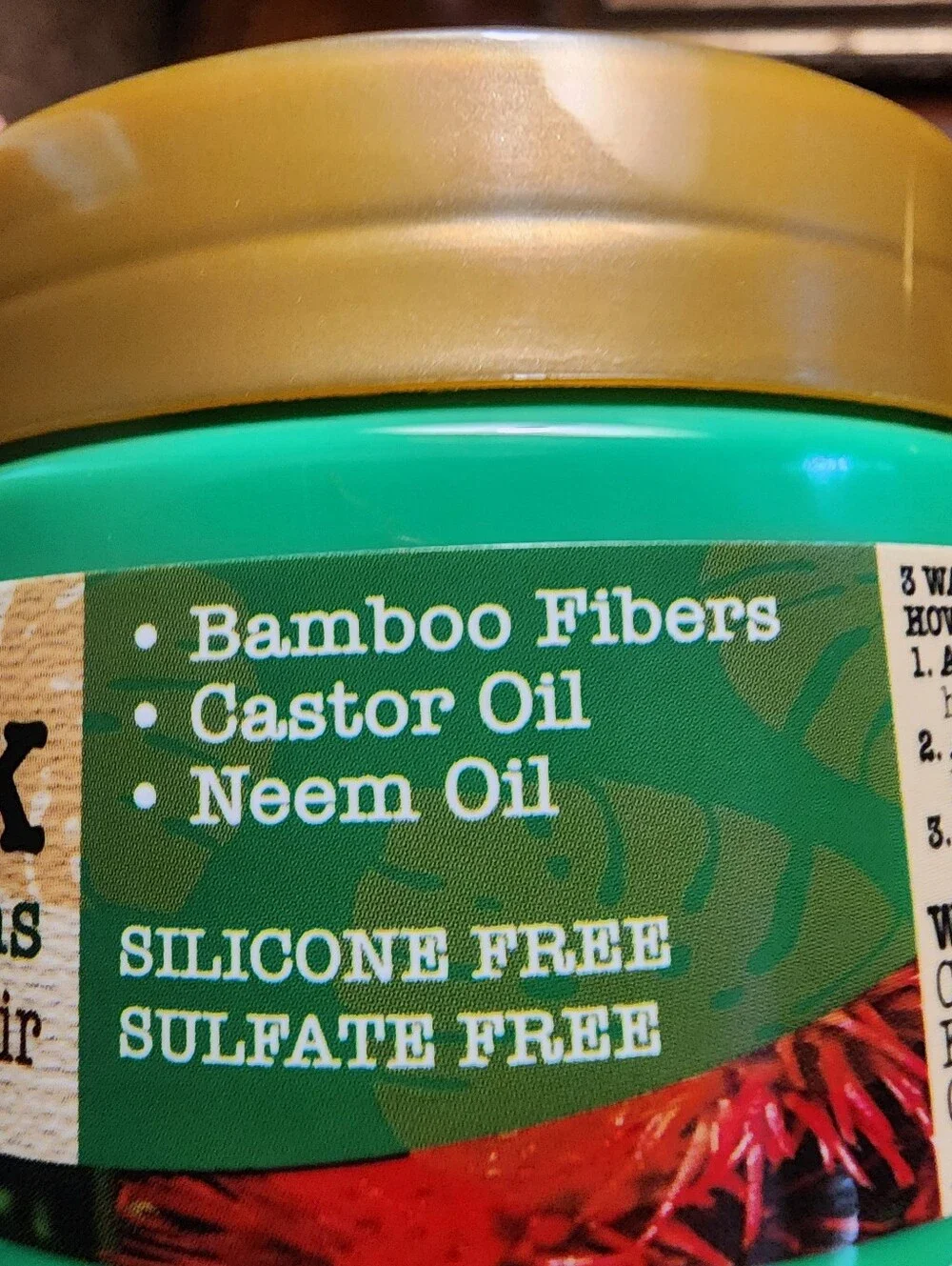(2)Bamboo Fiber Hair Mask - Yellow